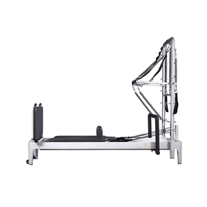 Máy cải cách pilates nhôm trắng chất lượng cao với hỗ trợ OEM nửa hình thang